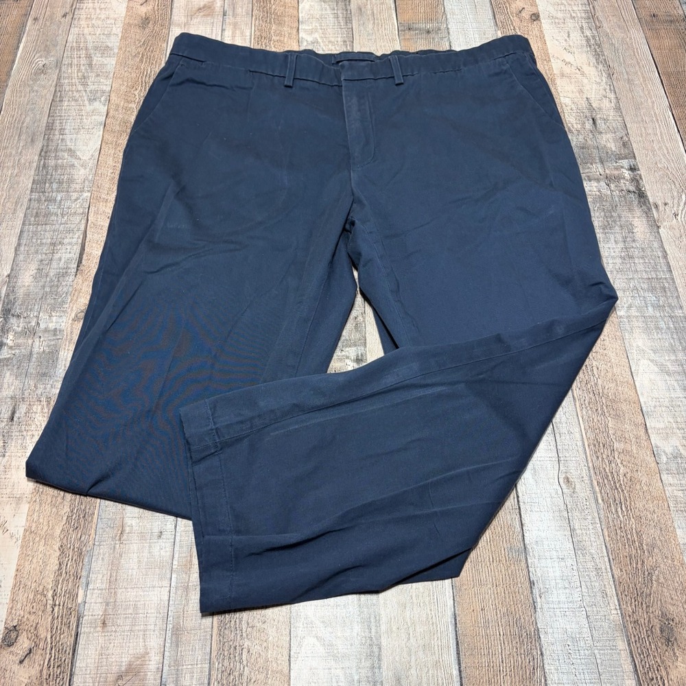 Duck Head OBryan Chinos Mens 42x30 Navy Blue Organic Cotton Stretch Pants